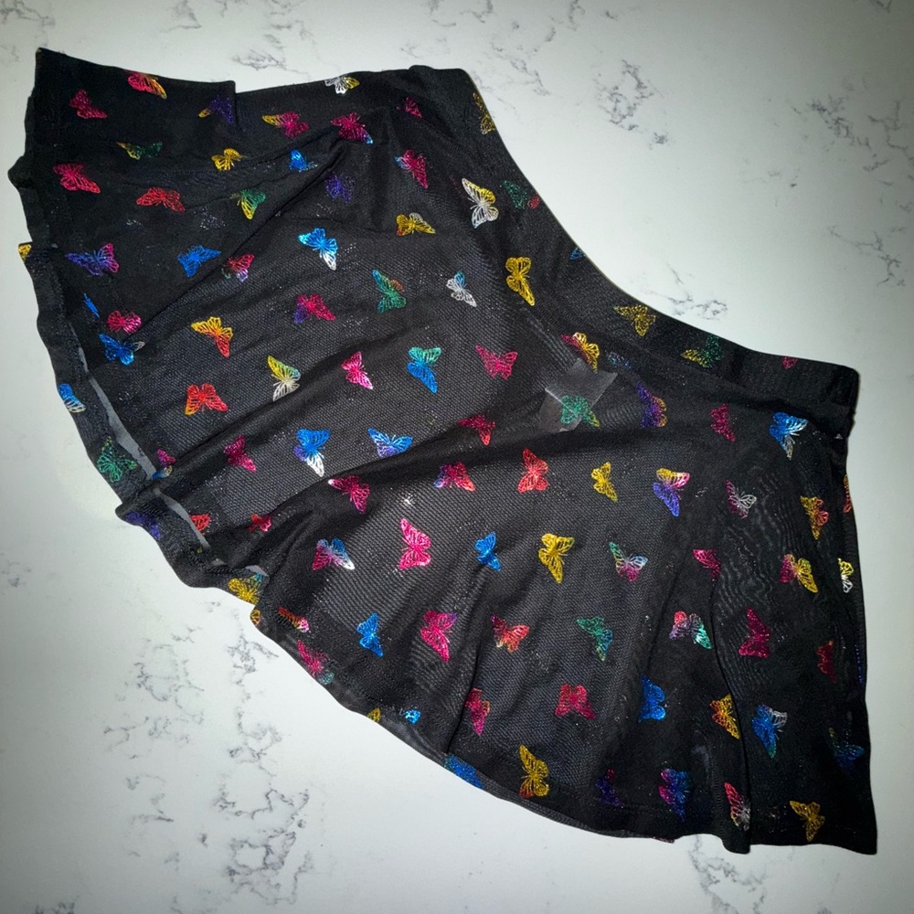 Colorful Butterfly Print Skirt